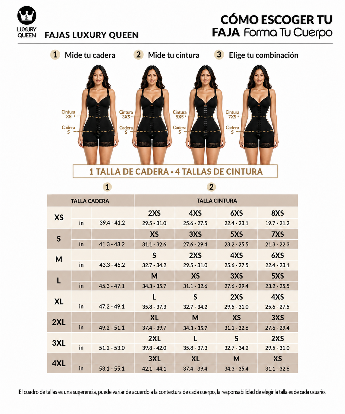 Faja Luxury Queen BBL con brasier (LUXBBL-293)